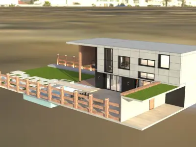 Villa 3d Outdoor Model 3D model