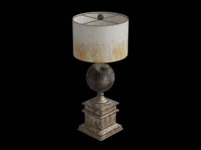 Shiloh Table Lamp Low-poly 3D model