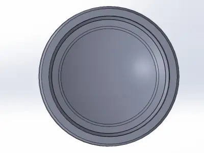 Shock absorber bottom cover 3D print model