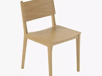 Feelgood Peggy English Oak Chair 3D model