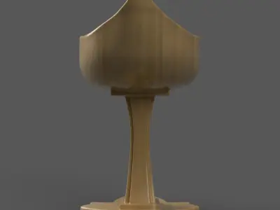 Elegant planter - vase - urn - candy dish - candle holder 3D print model