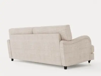 Howard Classic 3 5 Sits Soffa Beige Low-poly 3D model