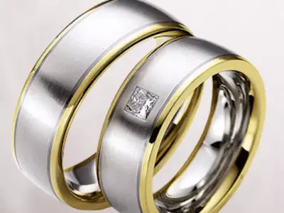 Wedding rings 016 3D print model