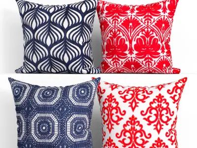 50 Decorative set pillow 250-299 3D model