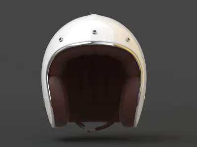 Motorcycle Helmet Low-poly 3D model order