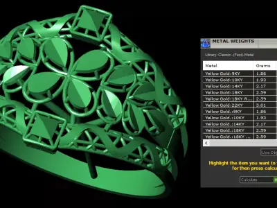 Rings 3D print model 4