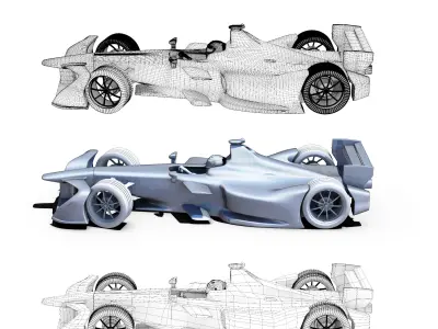 Spark SRT 01E Low-poly 3D model
