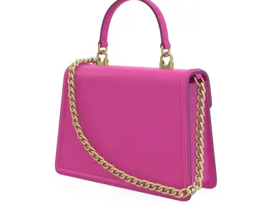 Dolce Gabbana Devotion top-handle Bag Pink Leather Low-poly 3D model