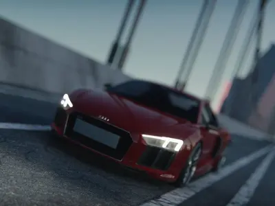Audi R8 V10 Plus 2016 3D VRAY  model 3D model