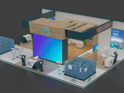 Exhibition booth 3D model