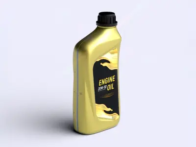 Engine Oil Bottle 20W-50  3D model