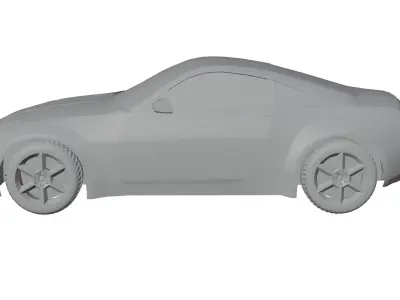 Nissan 350z Low-poly 3D model