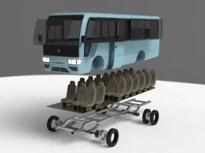 Nissan Civilian 3D model