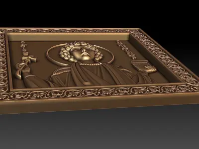 Saint Panteleimon the Healer 3D model