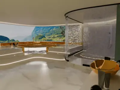 Modern Luxury Bathroom 3D model