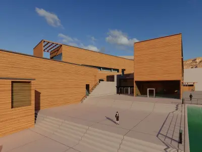 LABORATORY BUILDING 3DMODEL 3D model