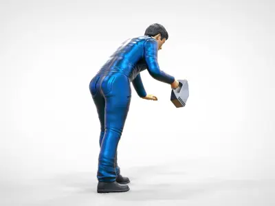 N5 Mechanic bend over Pouring Oil 3D print model