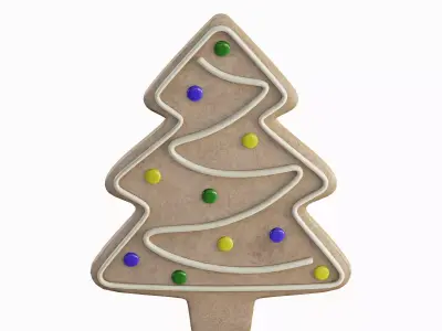 Gingerbread Cookie Tree 03 3D model
