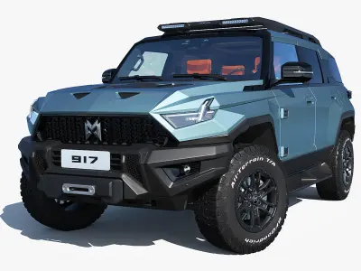 2024 DongFeng MHERO 917 with interior 3D model