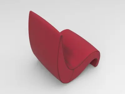 Patz Armchair Low-poly 3D model