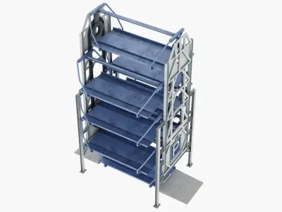 Rotary Car Parking System 3D model