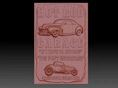 car retro  3D print model