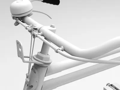 old bicycle 3D model
