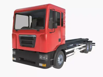 3-axle truck 3D model