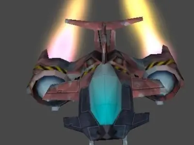 Rebel Spaceships Low-poly 3D model