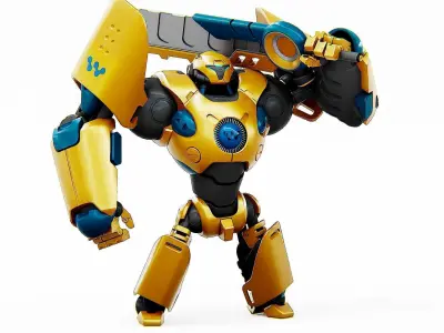 BATTLE DROID EREVOS Rigged for Unreal Engine - Unity - MIXAMO  3D model