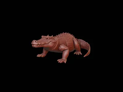 Alligator Animal Sculpture 3D print model purchase