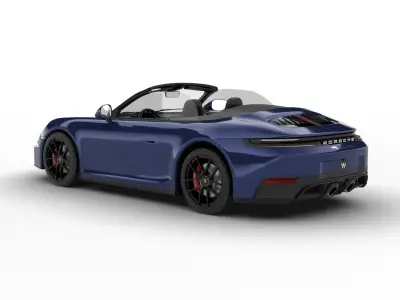 Porsche 911 Carrera 4GTS Cabrio 2025 3d model 3D model