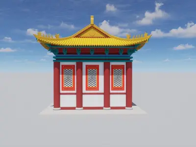 China  House 3D model