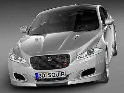 Jaguar XJR 2014 3D model