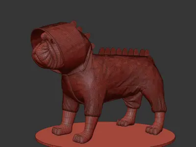 Mondog pet outfitters raincoat model 3D model