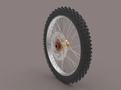 Motorbike front weel  3D model