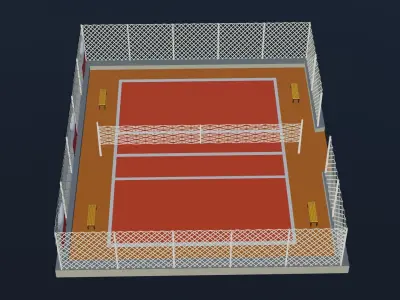 Volleyball Stadium - Poland Low-poly 3D model