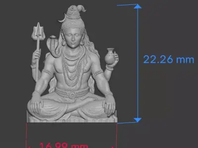 Mahadev Shiva 3D Model  3D print model