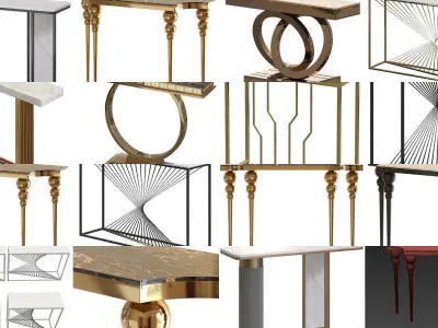 Designer console 3D Model Collection