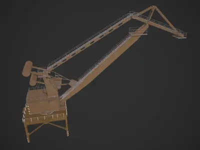 Port Crane 3D model