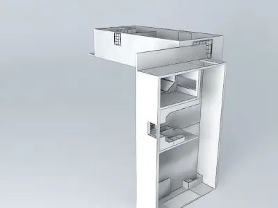 Luxury Studio Apartment Free 3D model