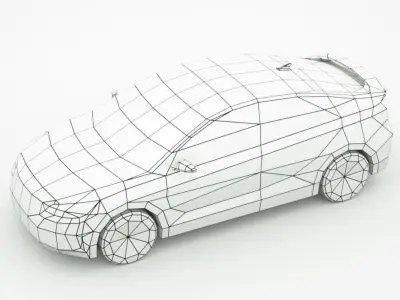 Generic Sedan v11 multi-colors 3D model