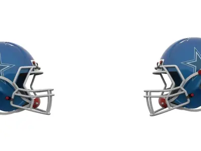 Football Helmet 3D model shop