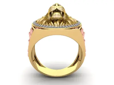 The Lion Ring - 250315 3D print model