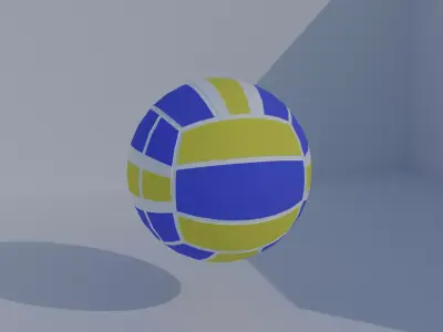 Ball Volleyball Low-poly 3D model
