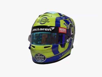Norris helmet 2020 Low-poly 3D model