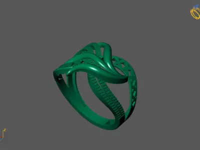 Fancy Womens Rings Plain Rings Ready STL 3DM Models Rings 3D print model buy