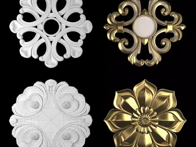 Rosettes 16 3D model