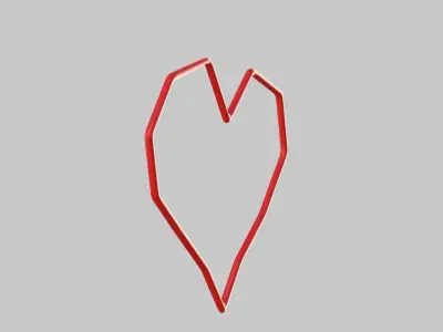 Heart icon v 33 3D model