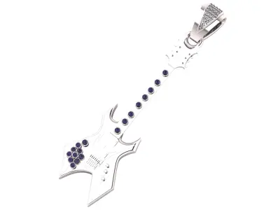 guitar pendant 3D print model